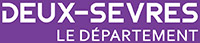 Logo Département des Deux-Sèvres en blanc