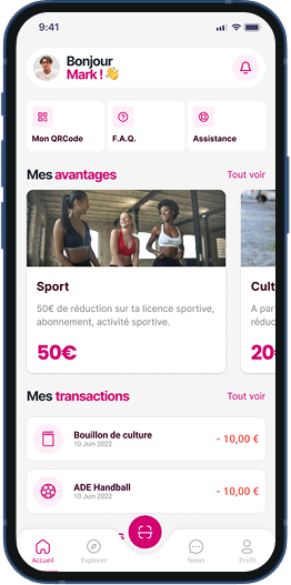 Une application dédiée.